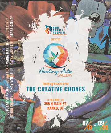 Celebrate the Artistry of “The Creative Crones” at the Healing Arts Gallery